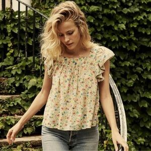 Dôen Abelene Tasha Garden Print Top